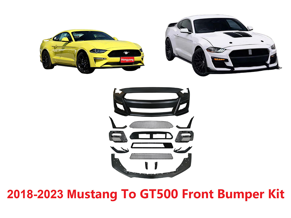 2018-23 Mustang to GT500 Conversion Front Facelift Bumper Kit Without LED,Hongyang Auto Parts,2018-23 Mustang to GT500 Conversion Front Facelift Bumper Kit Without LED