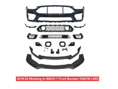 2018-23 Ford Mustang Mach 1 Conversion Front Bumper Kit With LED,Hongyang Auto Parts,2018-23 Ford Mustang Mach 1 Conversion Front Bumper Kit With LED