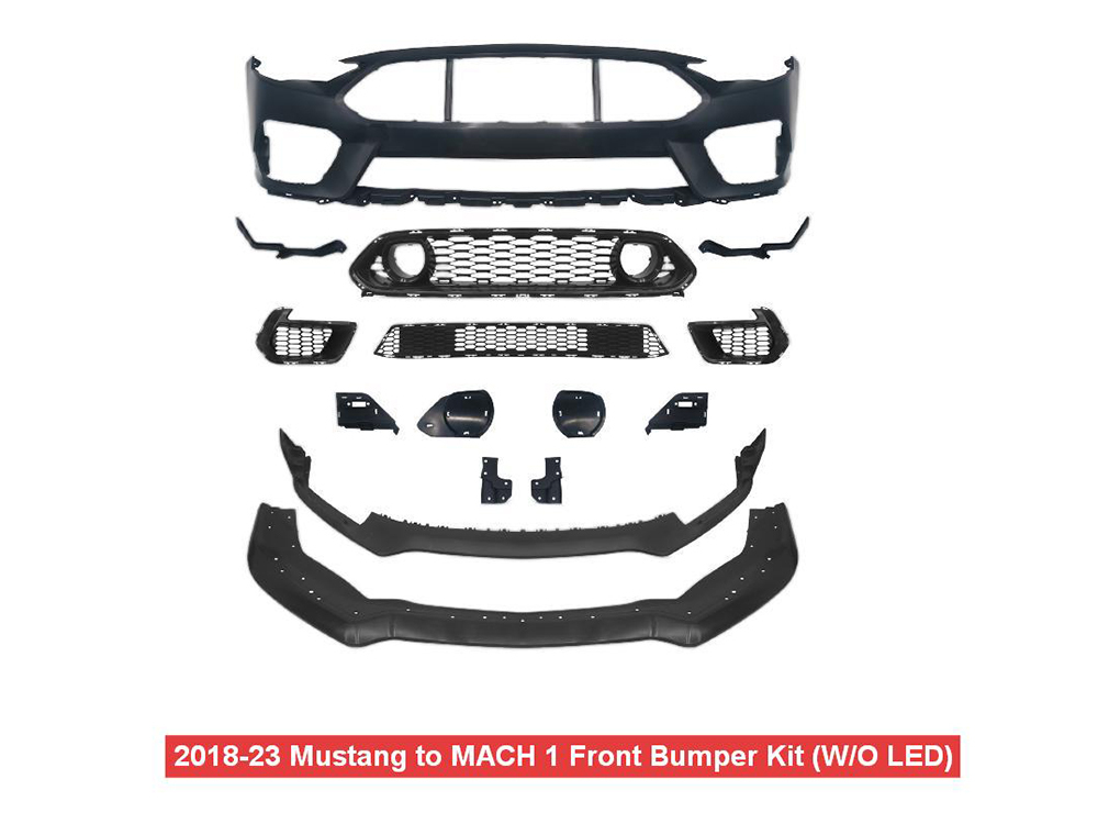 2018-23 Ford Mustang Mach 1 Conversion Front Bumper Kit Without LED,Hongyang Auto Parts,2018-23 Ford Mustang Mach 1 Conversion Front Bumper Kit Without LED