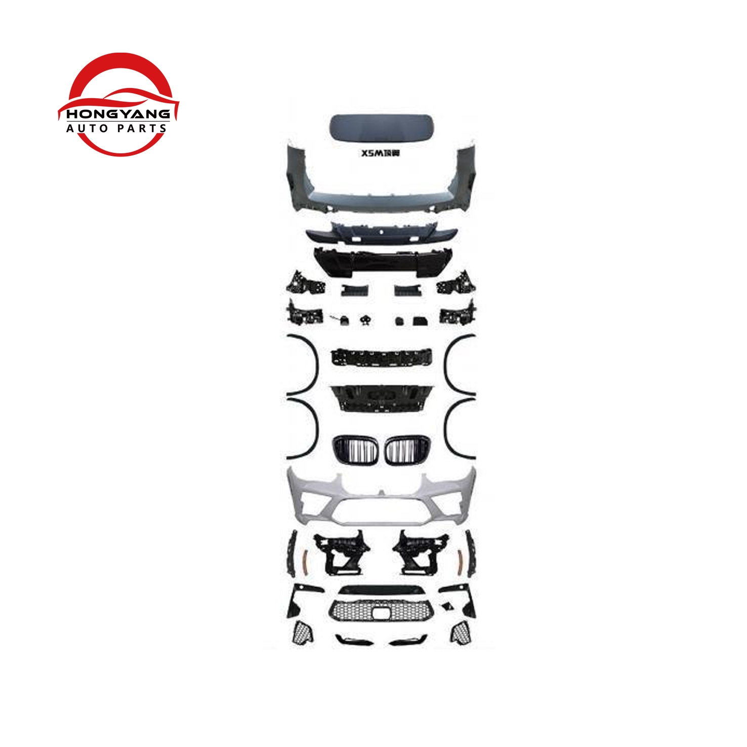 G05 Bodykit Upgrade to X5M Look Car Front Rear Bumper Grille Spoilers Wheel Brow for BMW X5 Series Design Body Kit,www.hongyangcorp.com,G05 Bodykit Upgrade to X5M Look Car Front Rear Bumper Grille Spoilers Wheel Brow for BMW X5 Series Design Body Kit