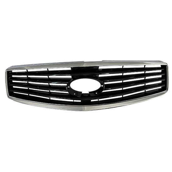 Auto Front Bumper Grille Car Grille for Infiniti EX35 2008-2012 / EX37 2013 QX50 2014-2016 Gloss Black+Chrome/Gray +Chrome