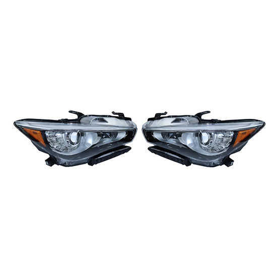 Car Front Headlights LED for Infiniti Q50 2014-2017 Car Headlamps Without AFS 26060-4HB0B / 26010-4HB0B