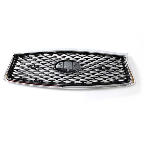 Car Front Bumper Grille for INFINITI Q50 2018-2024 62310-6HH0C/62310-6HH0K Gray Inside+Chrome Frame