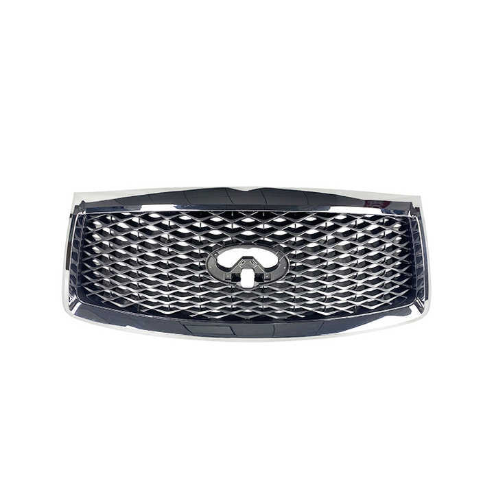 Auto Parts Front Bumper Grille for Infiniti QX80 2018-2022 Chromed Car Body Kit Grille 62310-6GW0A