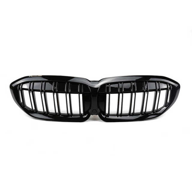 Best Selling Car Accessories Dual Slat Gloss/Matte Black Without Camera Hole Car Grill for BMW 3 Series G20/G28 2020