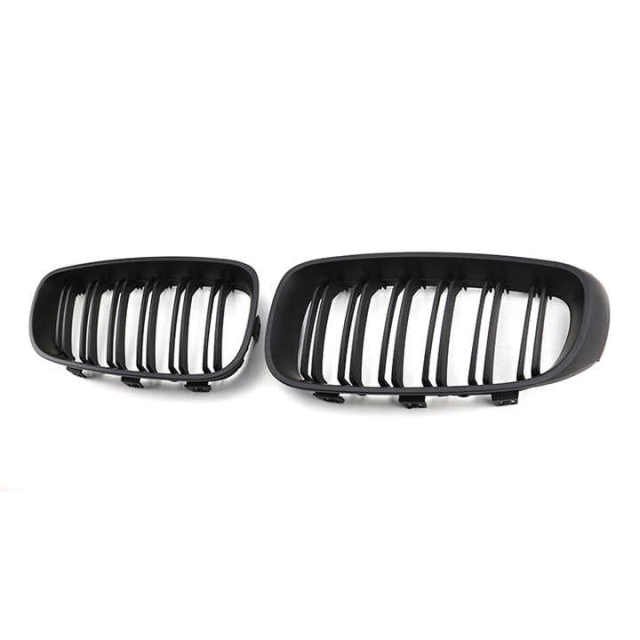 Plastic Matte Black Dual Slat Repair Front Bumper Mesh Bug Screen Guard Grille Car Front Grille Fit for BMW F34 2012