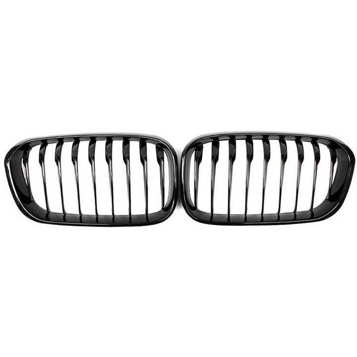 Good Quality Auto Accessories Manufacturers Single Slat Style Gloss Black Car Grill for BMW F20 2015-2017