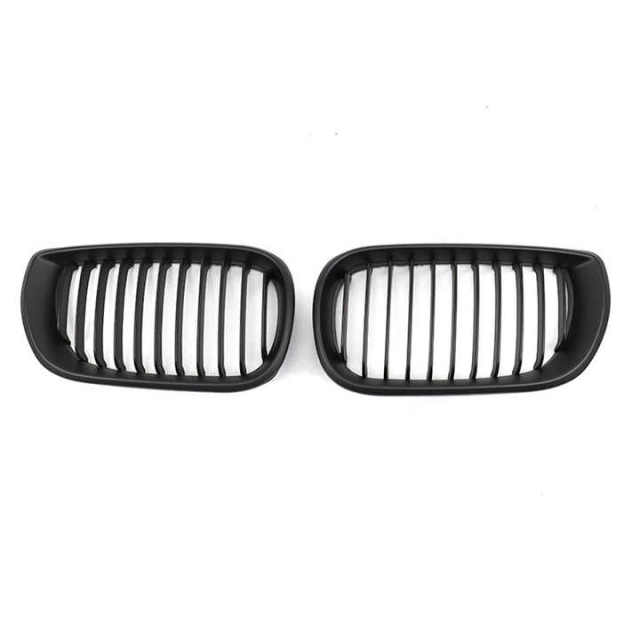 Automotive Matte Black Single Slat Custom OEM Insert Front Bumper Mesh Grille Car Front Grille Fit for BMW E46 2002-2004