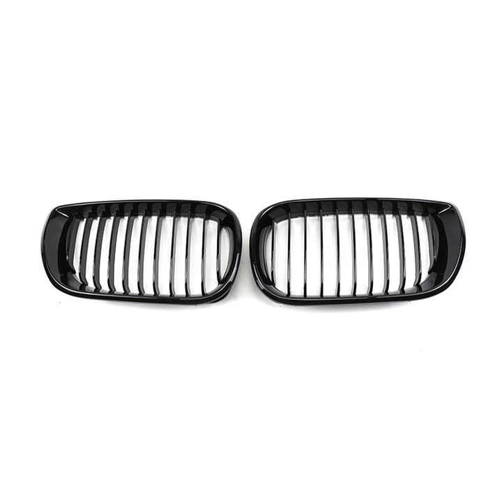 Automotive Parts Gloss Black Single Slat Front Bumper Mesh Guards Grille Car Front Grille Fit for BMW E46 2002-2004,www.hongyangcorp.com,Automotive Parts Gloss Black Single Slat Front Bumper Mesh Guards Grille Car Front Grille Fit for BMW E46 2002-2004