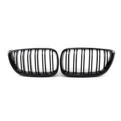 New Car Decoration Carbon Look Dual Slat Universal Front Bumper Mesh Grille Car Front Grille Fit for BMW F22 F23 2014+