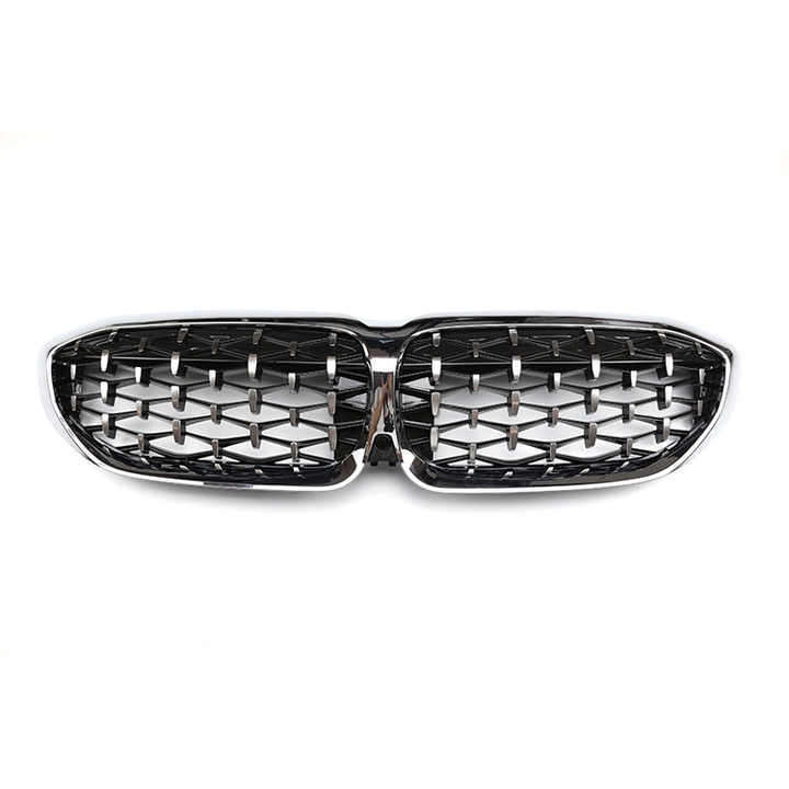 Diamond Sliver Insert Installation Front Bumper Mesh Guard Grille Car Front Grille Fit for BMW Series 3 G20 2018