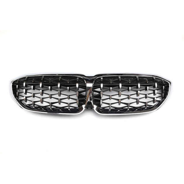 Diamond Sliver Insert Installation Front Bumper Mesh Guard Grille Car Front Grille Fit for BMW Series 3 G20 2018