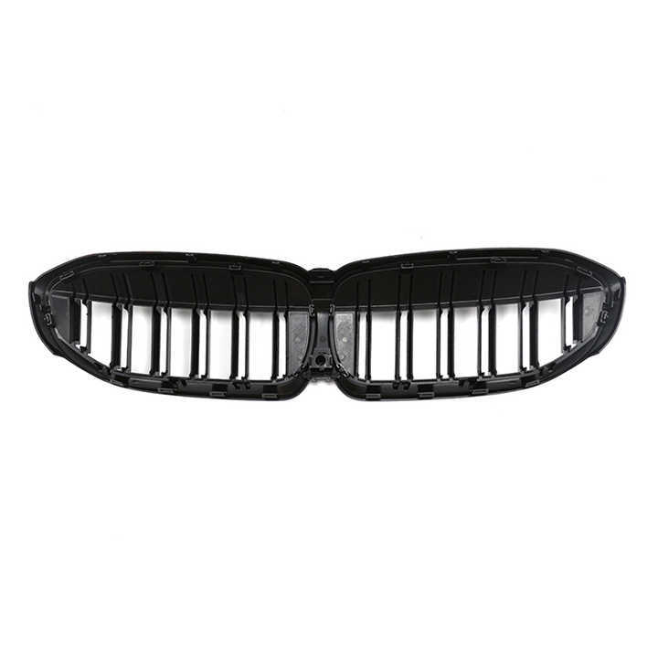 Carbon Look Dual Slat Universal Classic Ornaments Front Bumper Mesh Restoration Grille Car Grille Fit for BMW G20 2018