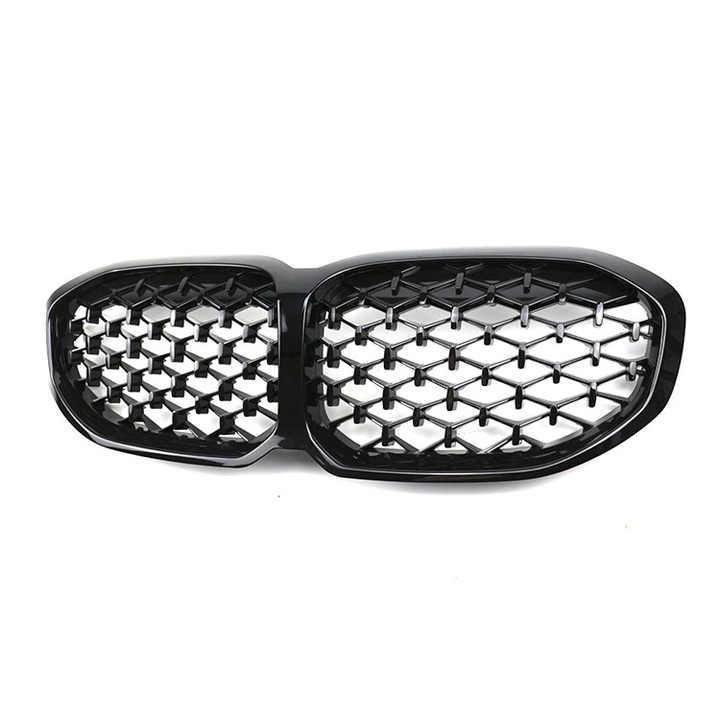 Diamond Black Classic Radiator Front Bumper Mesh Grille Car Front Grille Fit for BMW Series 1 F40 Hatchback 2020
