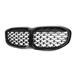 Diamond Black Classic Radiator Front Bumper Mesh Grille Car Front Grille Fit for BMW Series 1 F40 Hatchback 2020