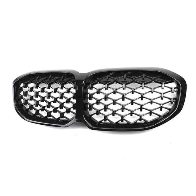 Diamond Black Classic Radiator Front Bumper Mesh Grille Car Front Grille Fit for BMW Series 1 F40 Hatchback 2020