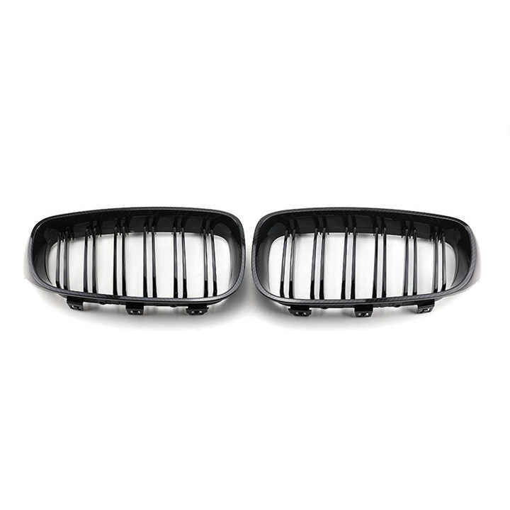 Upgrade 2012-IN Carbon Look Grill for BMW Car Front Grille 3 Series GT F34 Double Line