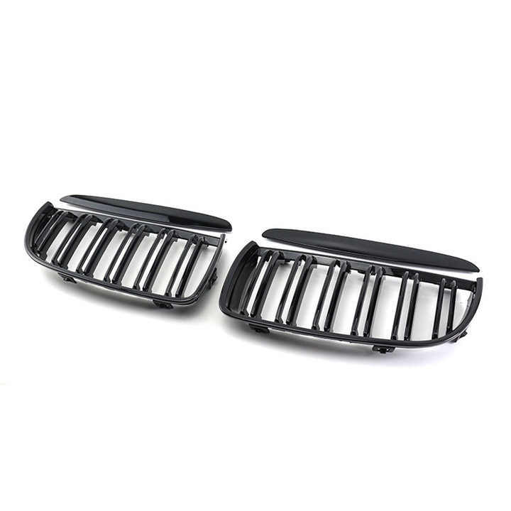Hot Sale Car Decorations Gloss Black Dual Slat Front Bumper Mesh Grille Guard Car Front Grille Fit for BMW E90 2005-2011,www.hongyangcorp.com,Hot Sale Car Decorations Gloss Black Dual Slat Front Bumper Mesh Grille Guard Car Front Grille Fit for BMW E90 2005-2011