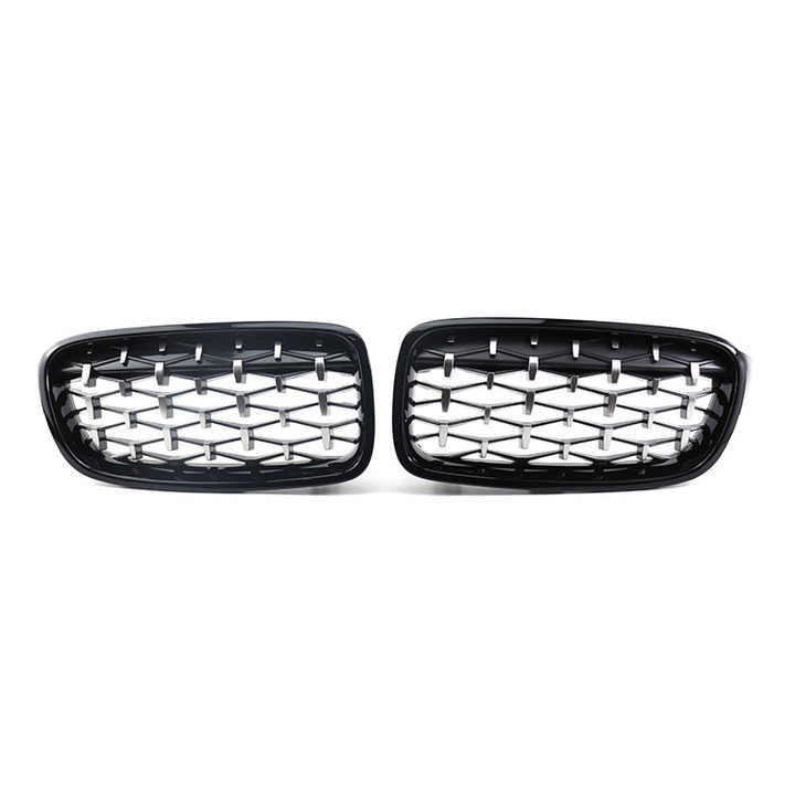 Car Grill Mesh Diamond All Black Chrome Frame With Black Chrome Point Car Front Grill for BMW 3 Series F30/F35 2012-IN 2022,www.hongyangcorp.com,Car Grill Mesh Diamond All Black Chrome Frame With Black Chrome Point Car Front Grill for BMW 3 Series F30/F35 2012-IN 2022