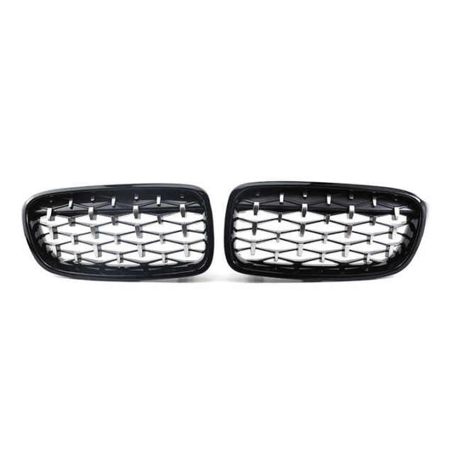 Car Grill Mesh Diamond All Black Chrome Frame With Black Chrome Point Car Front Grill for BMW 3 Series F30/F35 2012-IN 2022,www.hongyangcorp.com,Car Grill Mesh Diamond All Black Chrome Frame With Black Chrome Point Car Front Grill for BMW 3 Series F30/F35 2012-IN 2022