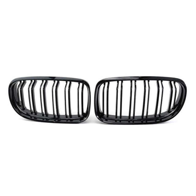 Full Range of Car Front Grille Double Slat Gloss Black Grill for BMW 3 Series E90 LCI 2008-2011