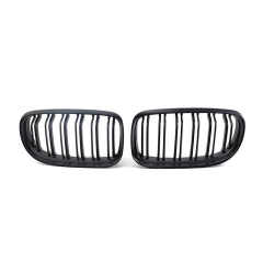 Auto Accessory Carbon Look Dual Slat Front Bumper Mesh Grille Car Front Grille Fit for BMW 3Series  E90 2008-2011