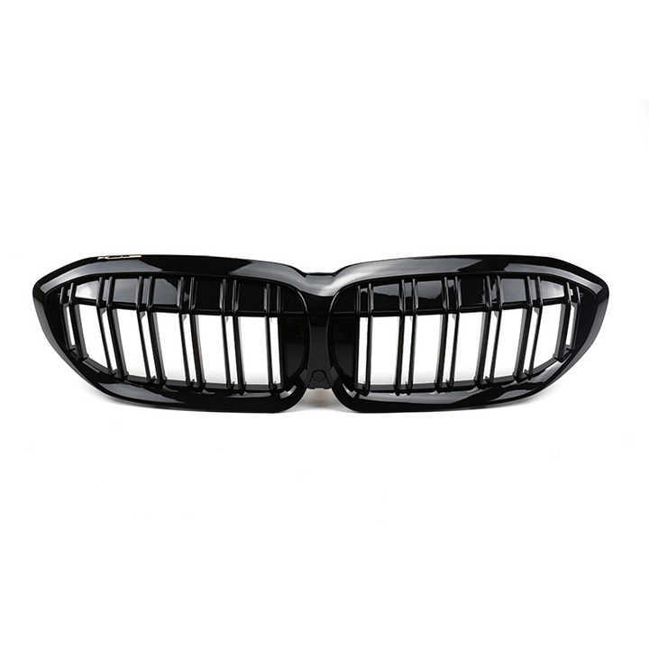 Vehicle Spare Parts New Car Body Kits Grill for BMW 3 Series G20 G28 2020  Glossy Black Double Slat