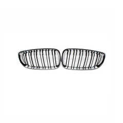 Auto Parts Sliver Dual Slat Ornament Front Bumper Mesh Grille Car Front Grille Fit for BMW 3Series F34 2012