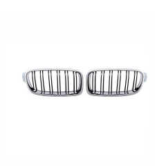 China Car Accessories Double Slat Line Chrome Gloss Black Car Front Bumper Grill Grille for BMW 3 Series F30/F35 2012-IN 2022