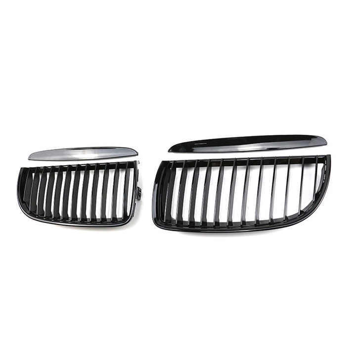 Gloss Black Single Slat Removing Front Bumper Mesh Radiator Guard Grille Car Grille Fit for BMW 3Series E90 2005-2007,www.hongyangcorp.com,Gloss Black Single Slat Removing Front Bumper Mesh Radiator Guard Grille Car Grille Fit for BMW 3Series E90 2005-2007