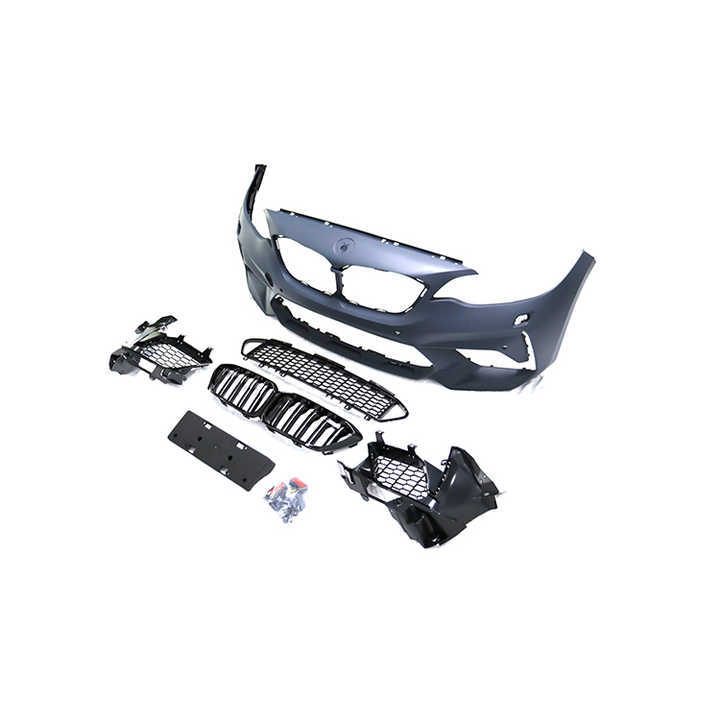 Auto Accessories M2C Style Front Bumper Body Kits with Grille Fit for BMW 2 Series F22 2014-2021
