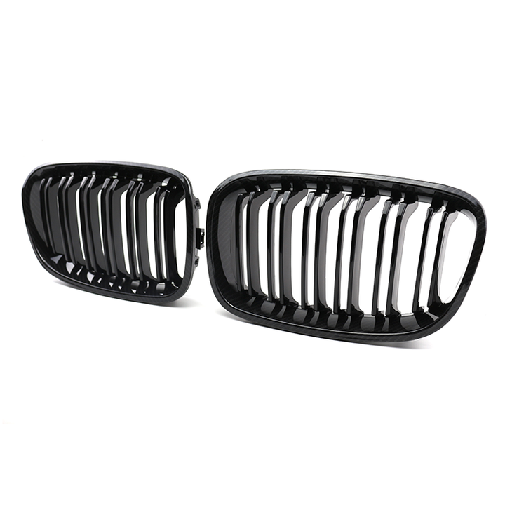 Auto Parts Repair Carbon Look Dual Slat Front Bumper Mesh Grille Car Front Grille Fit for BMW Series 1 F20 2012-2014,www.hongyangcorp.com,Auto Parts Repair Carbon Look Dual Slat Front Bumper Mesh Grille Car Front Grille Fit for BMW Series 1 F20 2012-2014