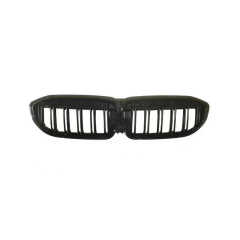 Hot Sale Gloss Black Dual Slat DIY Upper Front Bumper Mesh Grille Car Front Grille Fit for BMW Series 3 G20 2018