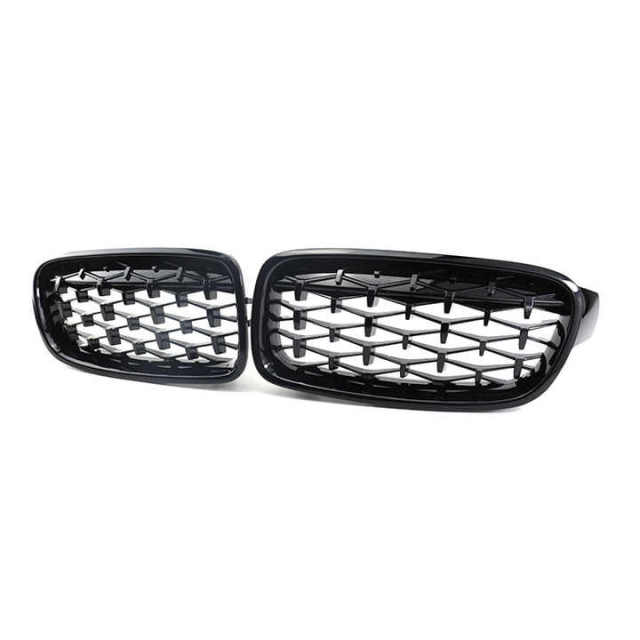 Automotive Body Kits Diamond Black Front Bumper Mesh Grille Car Front Grille Fit for BMW 3Series F30 2012,www.hongyangcorp.com,Automotive Body Kits Diamond Black Front Bumper Mesh Grille Car Front Grille Fit for BMW 3Series F30 2012