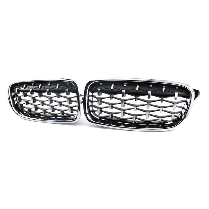 Hot Sale Auto Custom Diamond Sliver Front Bumper Mesh Grille Car Front Grille Fit for BMW 3Series F30 2012