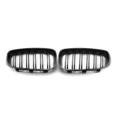 Auto Accessories Carbon Look Dual Slat Replacement Front Bumper Mesh Protector Grille Car Grille Fit for BMW F34 2012