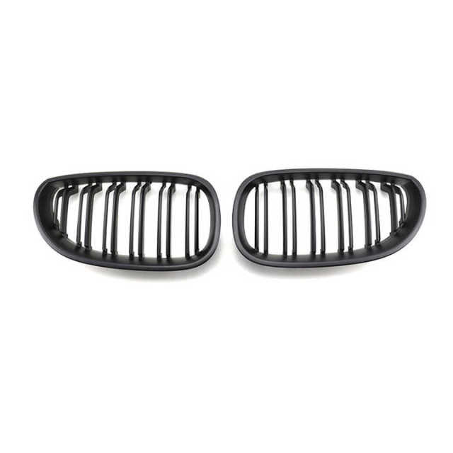High Quality Car Grill Matte Black Double Line Front Bumper Car Grille for BMW 5 Series E60 2003-2010