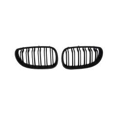 Auto Matte Black Dual Slat Plastic Custom Front Bumper Mesh Grille Car Front Grille Fit for BMW Series 5 E60 2003-2010