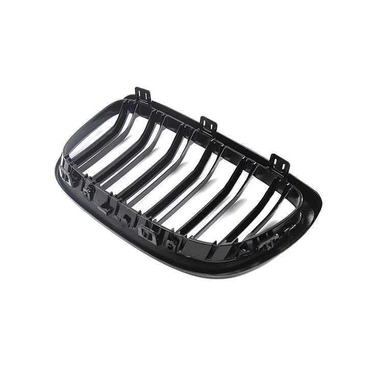 Exterior Accessories Car Bumpers Grille Double Slat Gloss Black Front Car Grills for BMW 3 Series E92 2006-2009