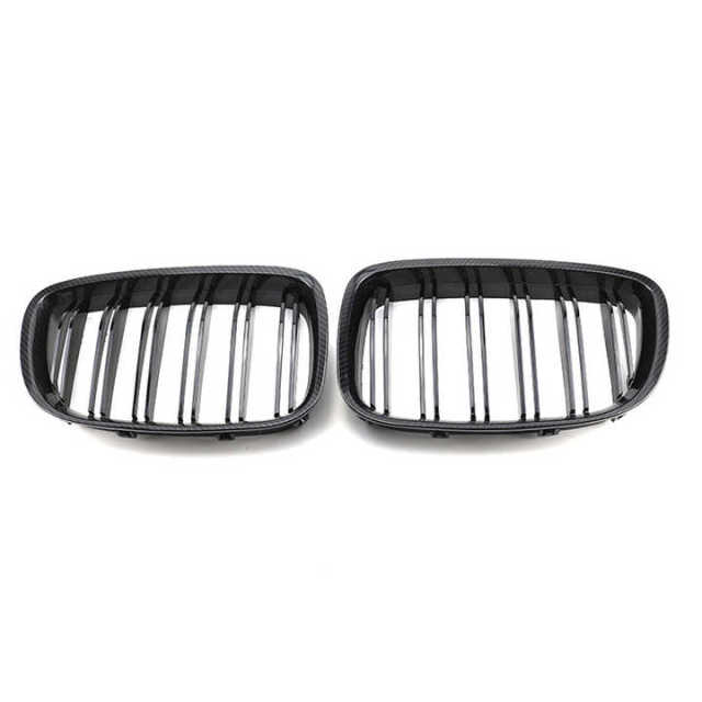 Car Exterior Accessories Car Bumper Grille Double Slat Gloss/Matte Black Carbon Look for BMW 5 Series F07 GT Grille Cover,www.hongyangcorp.com,Car Exterior Accessories Car Bumper Grille Double Slat Gloss/Matte Black Carbon Look for BMW 5 Series F07 GT Grille Cover