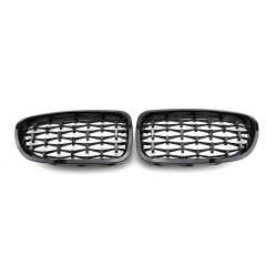 Automotive Diamond Black Upgrade DIY Front Bumper Mesh Radiator Grille Car Front Grille Fit for BMW 5Series 5 F10 2010-2017