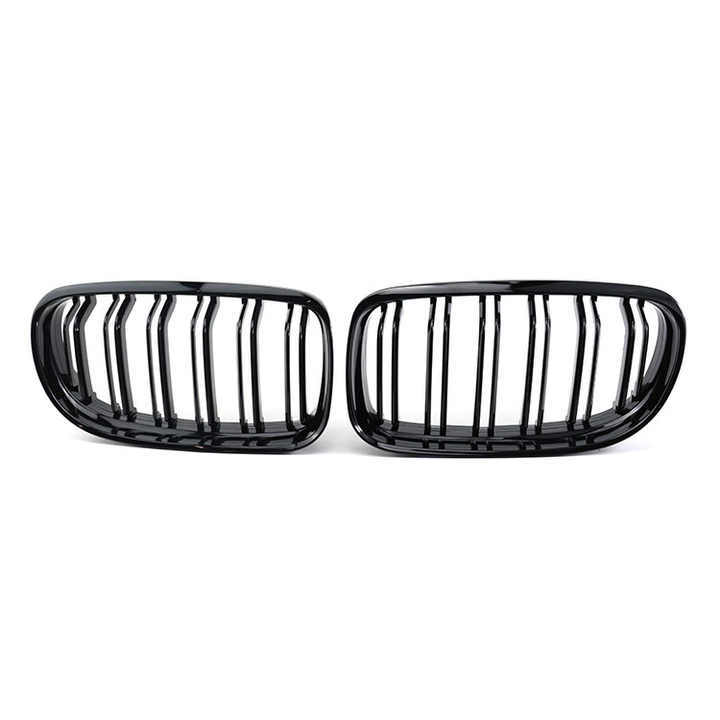 High Quality Car Accessories ABS Double Slat Gloss Black Car Front Grill for BMW 3 Series E90 2005-2007