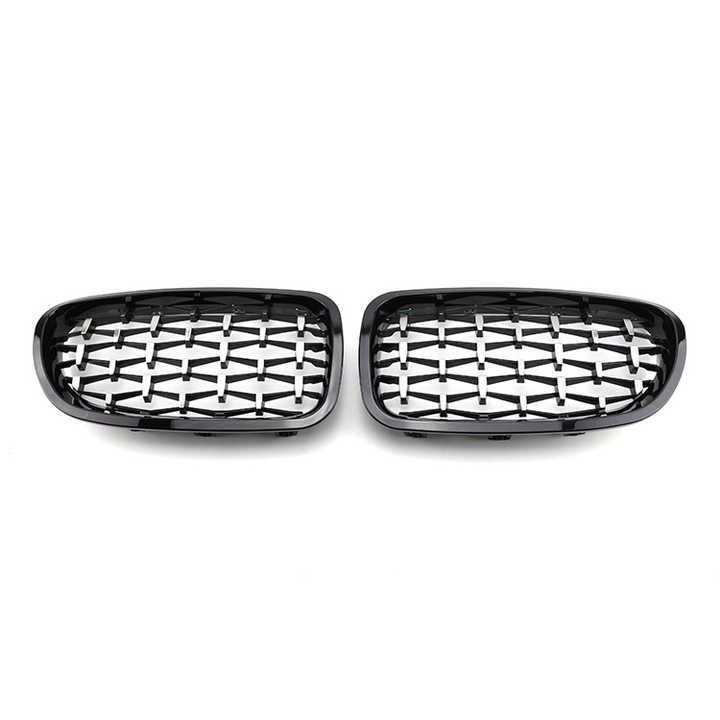 Automotive Accessories Diamond Black Front Bumper Mesh Radiator Grille Car Front Grille Fit for BMW Series 5 F10 2010-2017,www.hongyangcorp.com,Automotive Accessories Diamond Black Front Bumper Mesh Radiator Grille Car Front Grille Fit for BMW Series 5 F10 2010-2017