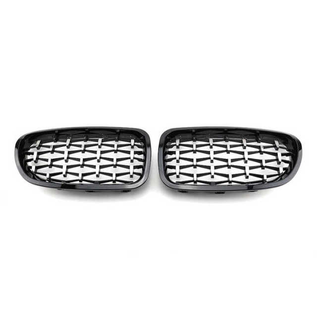 Automotive Accessories Diamond Black Front Bumper Mesh Radiator Grille Car Front Grille Fit for BMW Series 5 F10 2010-2017,www.hongyangcorp.com,Automotive Accessories Diamond Black Front Bumper Mesh Radiator Grille Car Front Grille Fit for BMW Series 5 F10 2010-2017