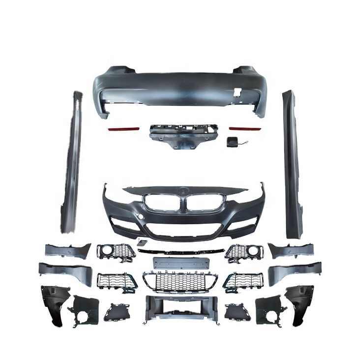 MT Style PP Car Body Kit Car Front Bumper Body Kit for BMW 3 SERIES F30 F35 2012-2018 M-Tech Sport Cars Bumper Fender Side Skirt