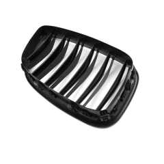Hot Sale Carbon Look Dual Slat Decorations Front Bumper Mesh Radiator Grille Car Front Grille Fit for BMW F07 2009-2016