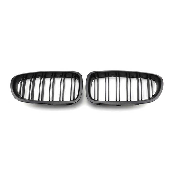 ABS Dual Slat Matte Black Car Front Grille for BMW 5 Series F10 F11 F18 2010-2017,www.hongyangcorp.com,ABS Dual Slat Matte Black Car Front Grille for BMW 5 Series F10 F11 F18 2010-2017