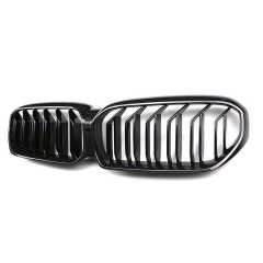 Matte Black Dual Slat Modified OEM Insert Front Bumper Mesh Protector Grille Car Grille Fit for BMW Series 5 G30 2020