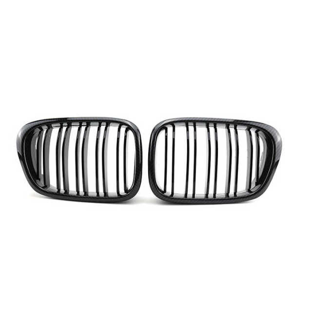 Car Parts Kit Carbon Look Dual Slat Front Bumper Mesh Shutter Grille Car Front Grille Fit for BMW Series 5 E39 2002-2004,www.hongyangcorp.com,Car Parts Kit Carbon Look Dual Slat Front Bumper Mesh Shutter Grille Car Front Grille Fit for BMW Series 5 E39 2002-2004