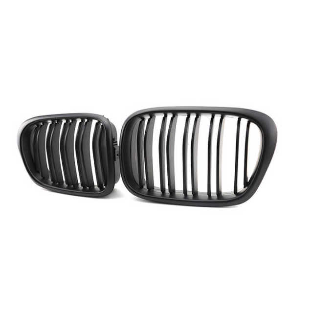 China Double Slat Matte Black  Grille for BMW Interior 5 Series E39 2002-2004